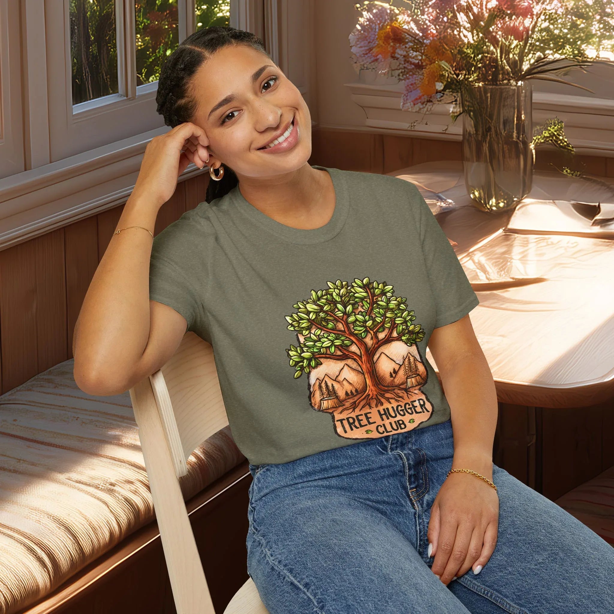 National Park Style Tree Hugger Club Shirt