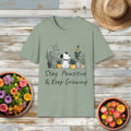 Stay Pawsitive & Keep Growing Dog and Plants T-Shirt