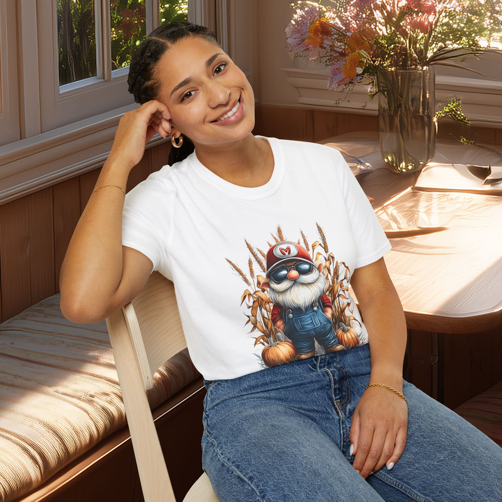Harvest Season Gnome Farmer T-Shirt