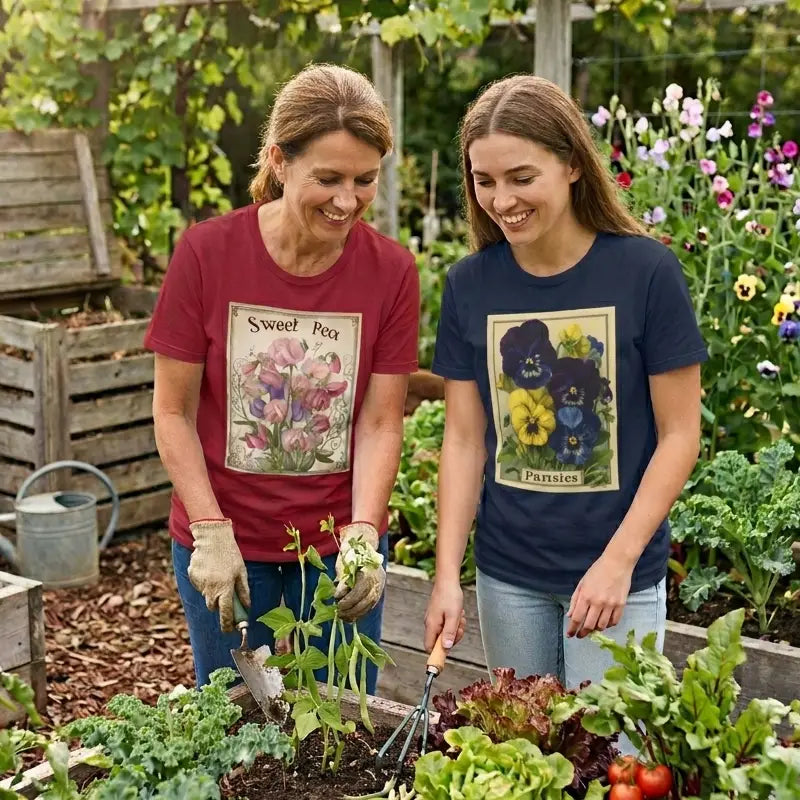 Heirloom Bloom Seed Packet Duo - Sweet Peas & Pansies