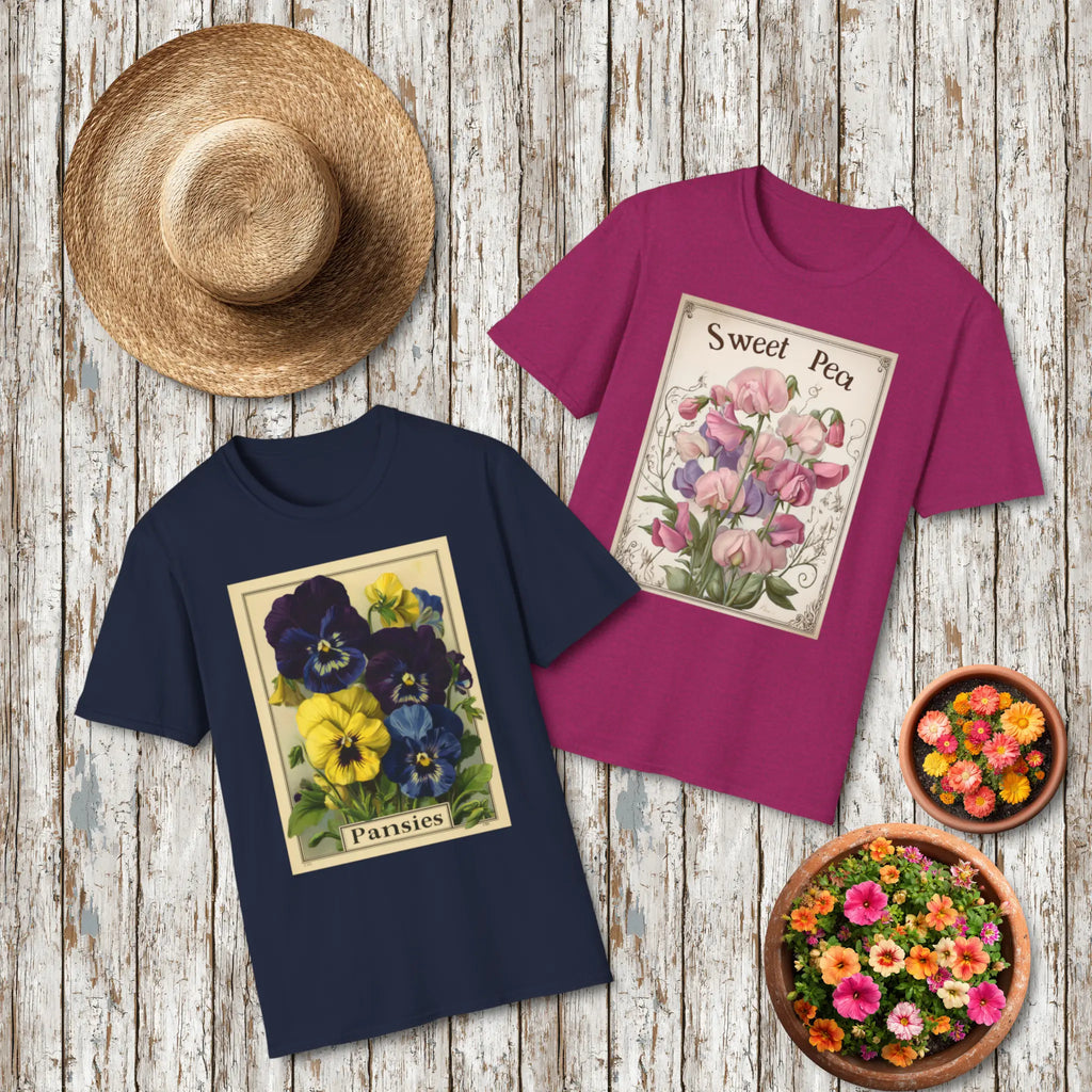 Heirloom Bloom Seed Packet Duo - Sweet Peas & Pansies